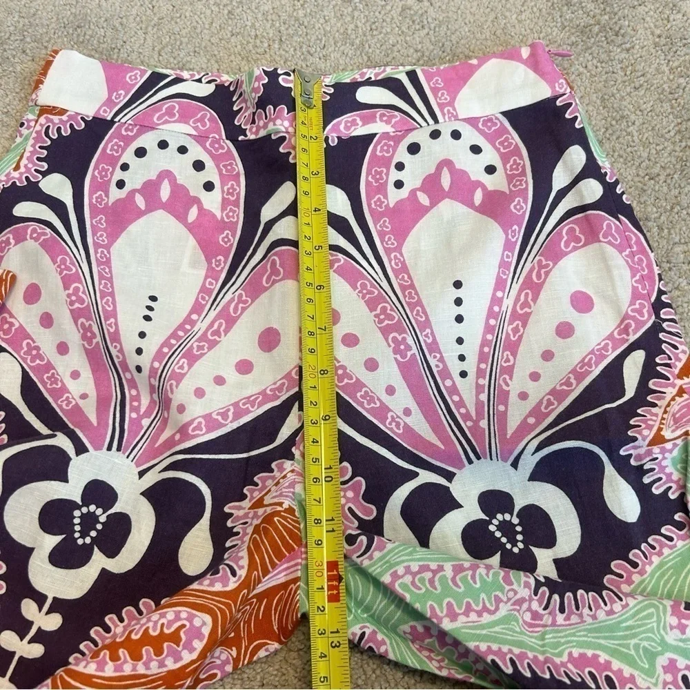 Zara paisley multicoloured printed retro bohemian flare pants - Picture 12 of 14